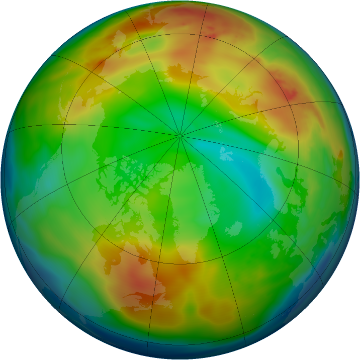 Arctic ozone map for 17 December 2009